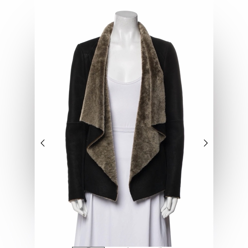 Vince Black and Brown Teddy Jacket